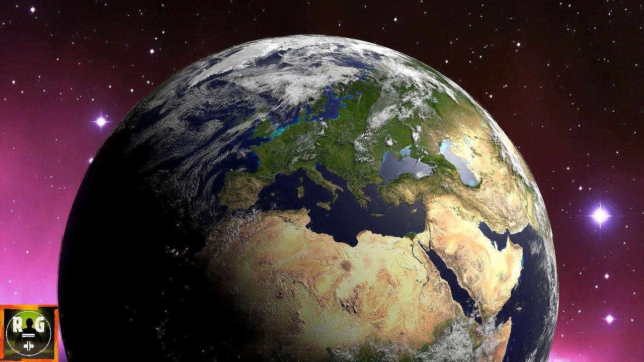 Relaxing Music with Rotating Earth Animation | Space Ambience and Soothing Music for Deep Sleeping