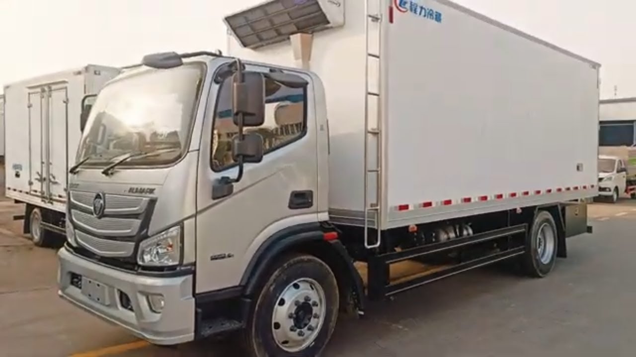 Foton Auman 4x2 5ton refrigerated truck cargo truck super market goods transport truck for sale
