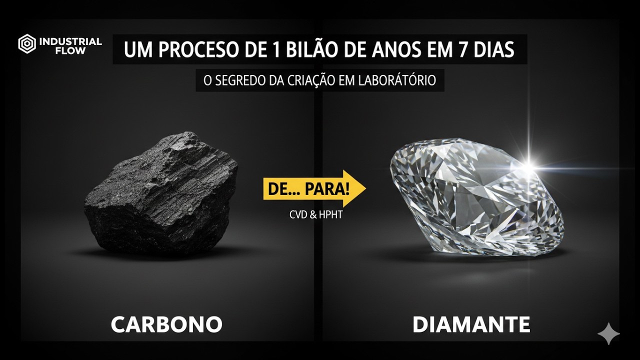 Como 'fazer' một Diamante? O segredo do CVD e HPHT
