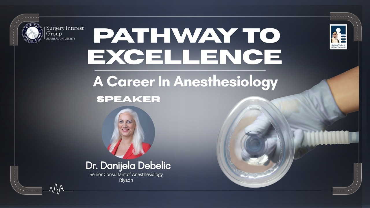Pathway to Excellence: A Career In Anesthesiology | Dr. Danijela Debelic