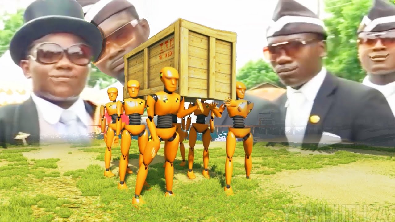 COFFIN DANCE  FUNERAL MEME COVER #15 - ASTRONOMIA 8 -bit Cover - BeamNG Drive