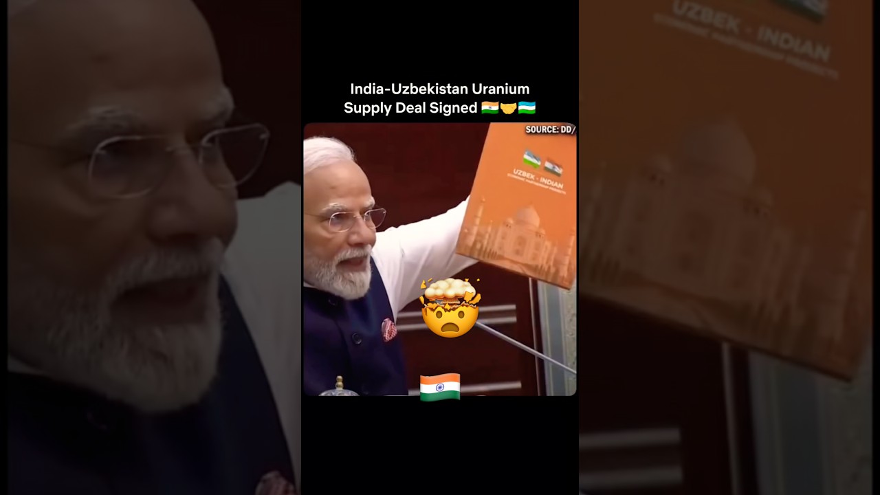 India 🇮🇳 and Uzbekistan 🇺🇿 Signed the Uranium Agreement Recently 🔥 #geopolitics #foreignpolicy