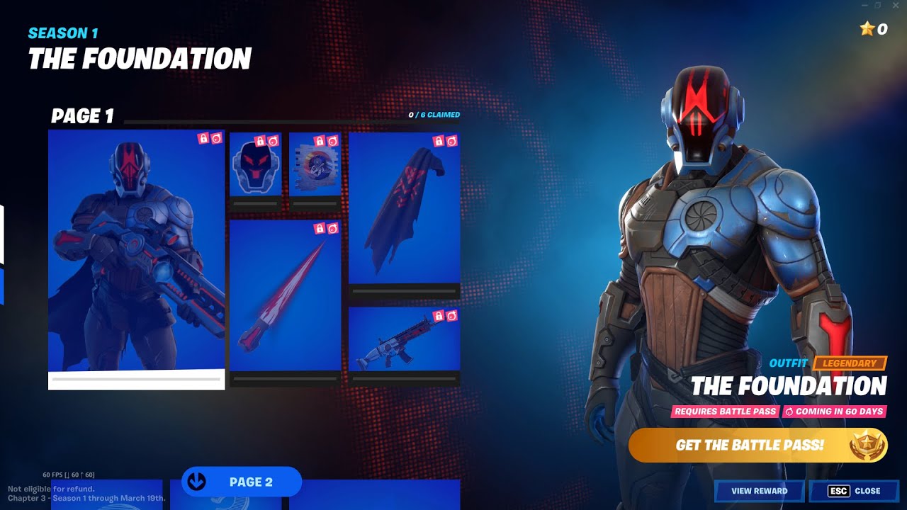 Fortnite Chapter 3 Season 1 Battle Pass The Foundation Rewards