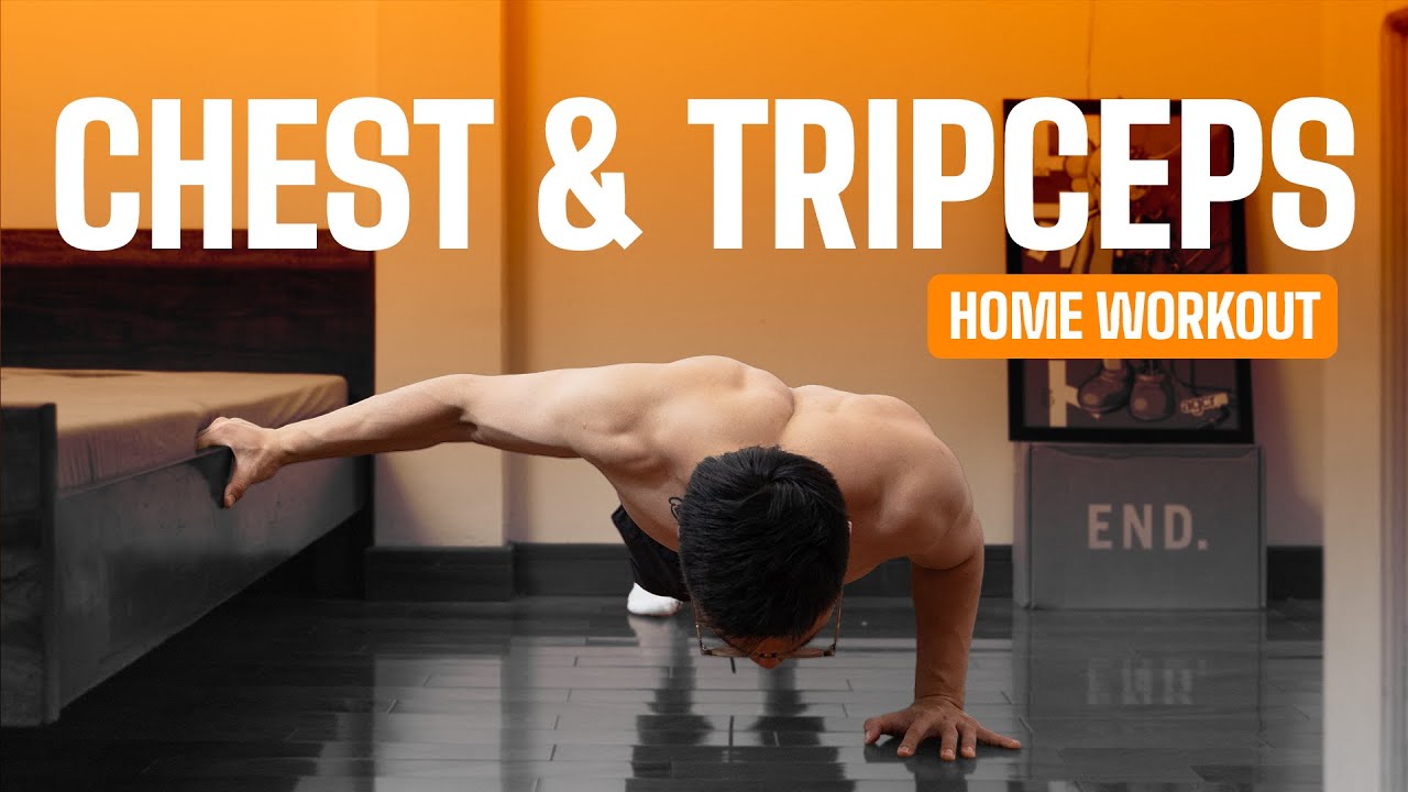Buổi tập NGỰC & TAY SAU TẠI NHÀ cháy nhất mùa hè 2023 | Next Lv. Chest & Triceps Workout | SHINPHAMM
