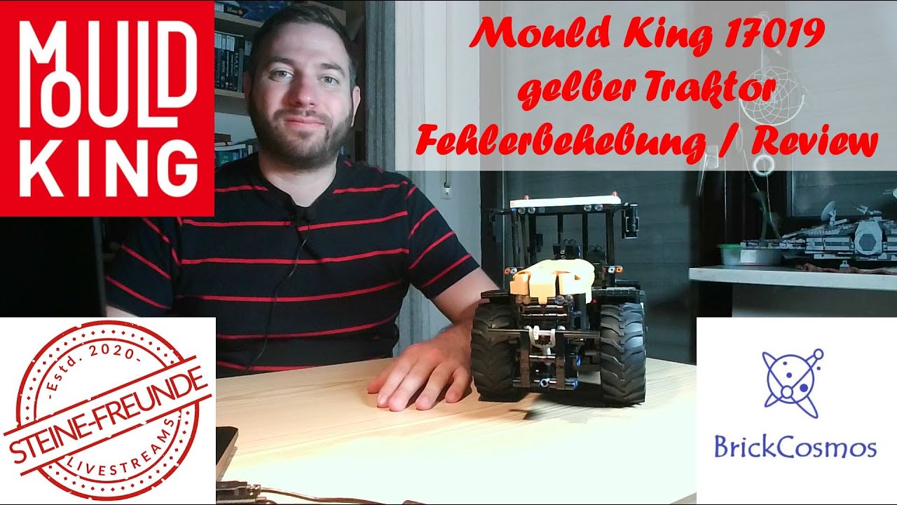 Mould King 17019 gelber Traktor Fehlerbehebung / Review
