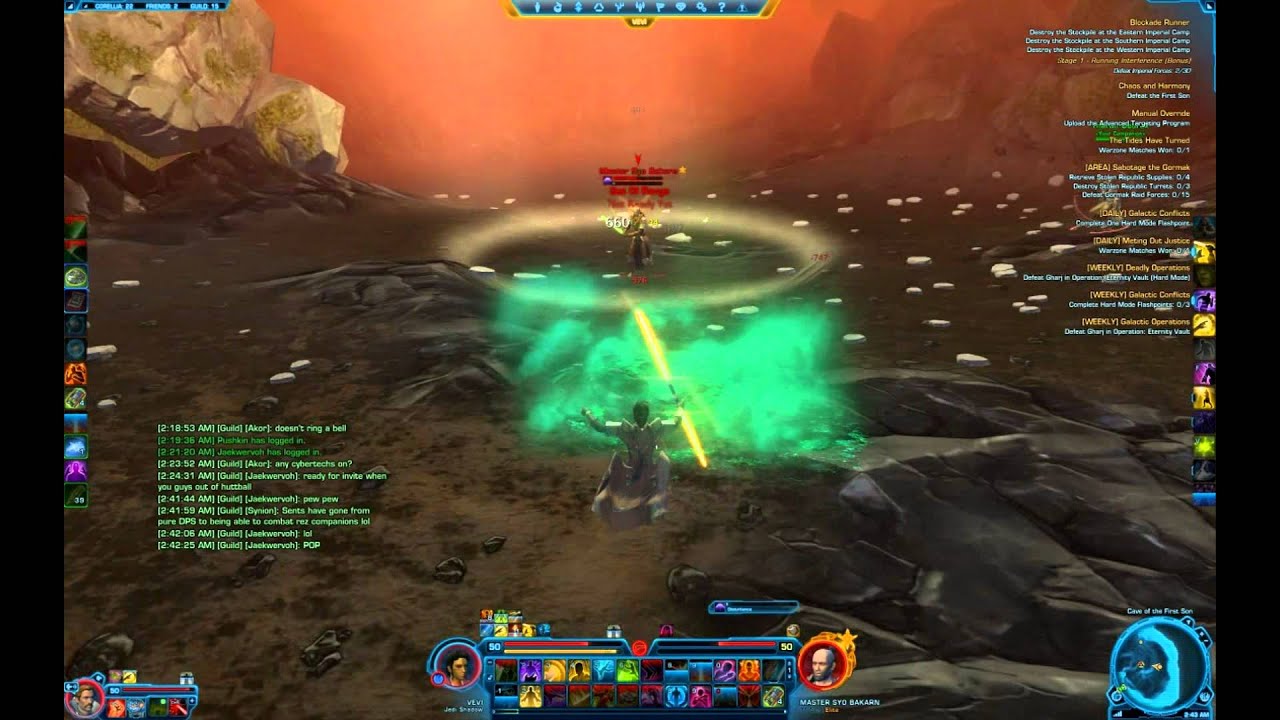 (Spoilers!!) SWTOR: Final Boss - Lvl 50 Jedi Shadow (Consular)