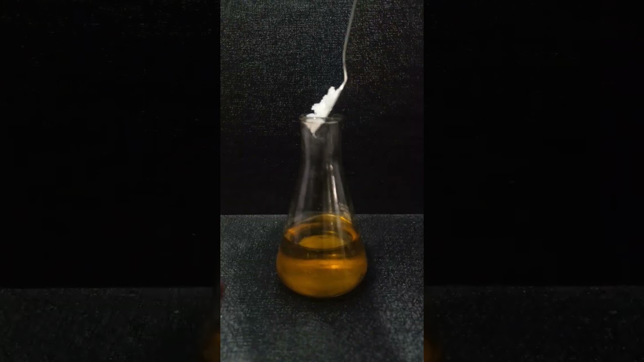 Hydrochloric acid + Sodium hydroxide (castic soda)&rarr; Sodium chloride + Water #subscribe#reaction