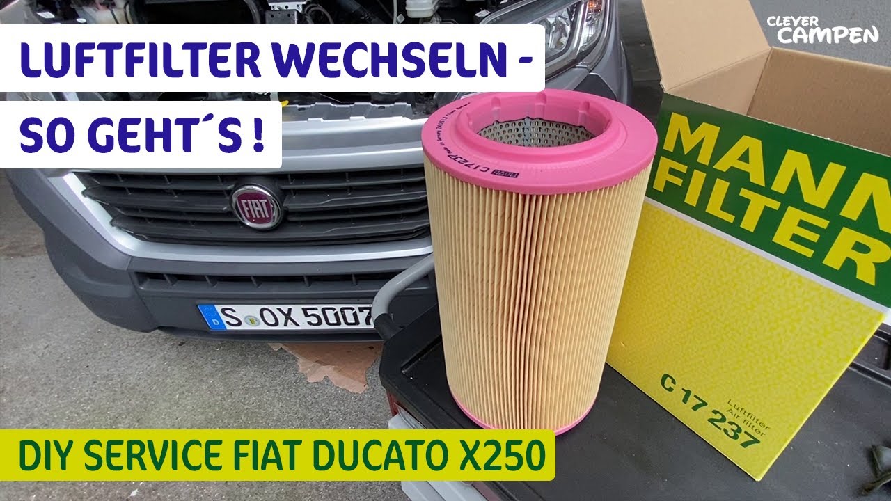 DIY Luftfilter wechseln beim Fiat Ducato X250 - So geht&acute;s - #doityourself #DIY