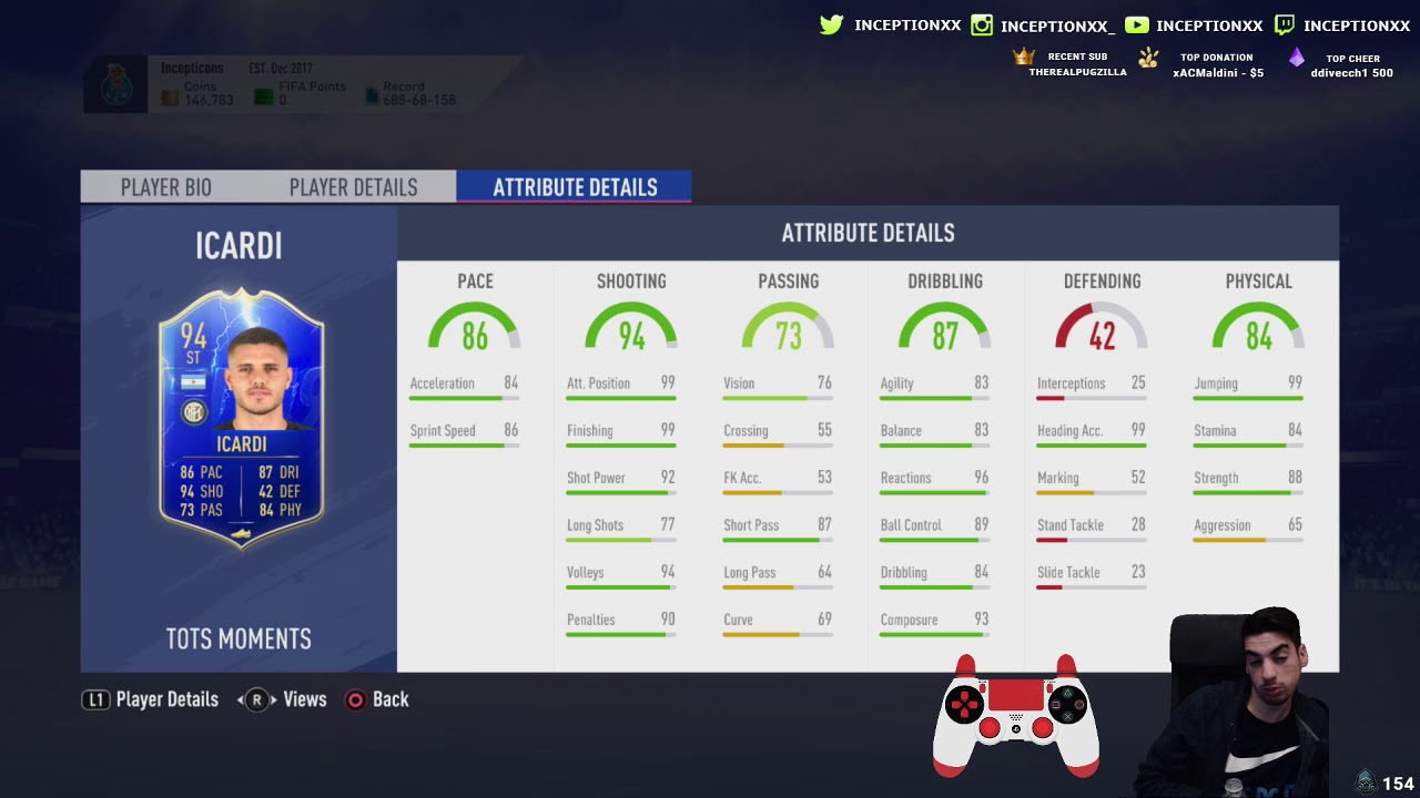 NEW TOTS MOMENTS ICARDI QUICK REVIEW - IS HE WORTH TRYING OUT? - FIFA 19 ULTIMATE TEAM