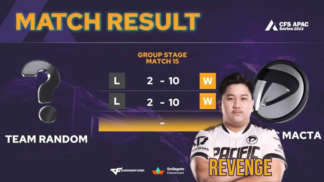 CFS APAC | Bo3 | Pacific Macta vs TEAM RANDOM - SUMMER 2023