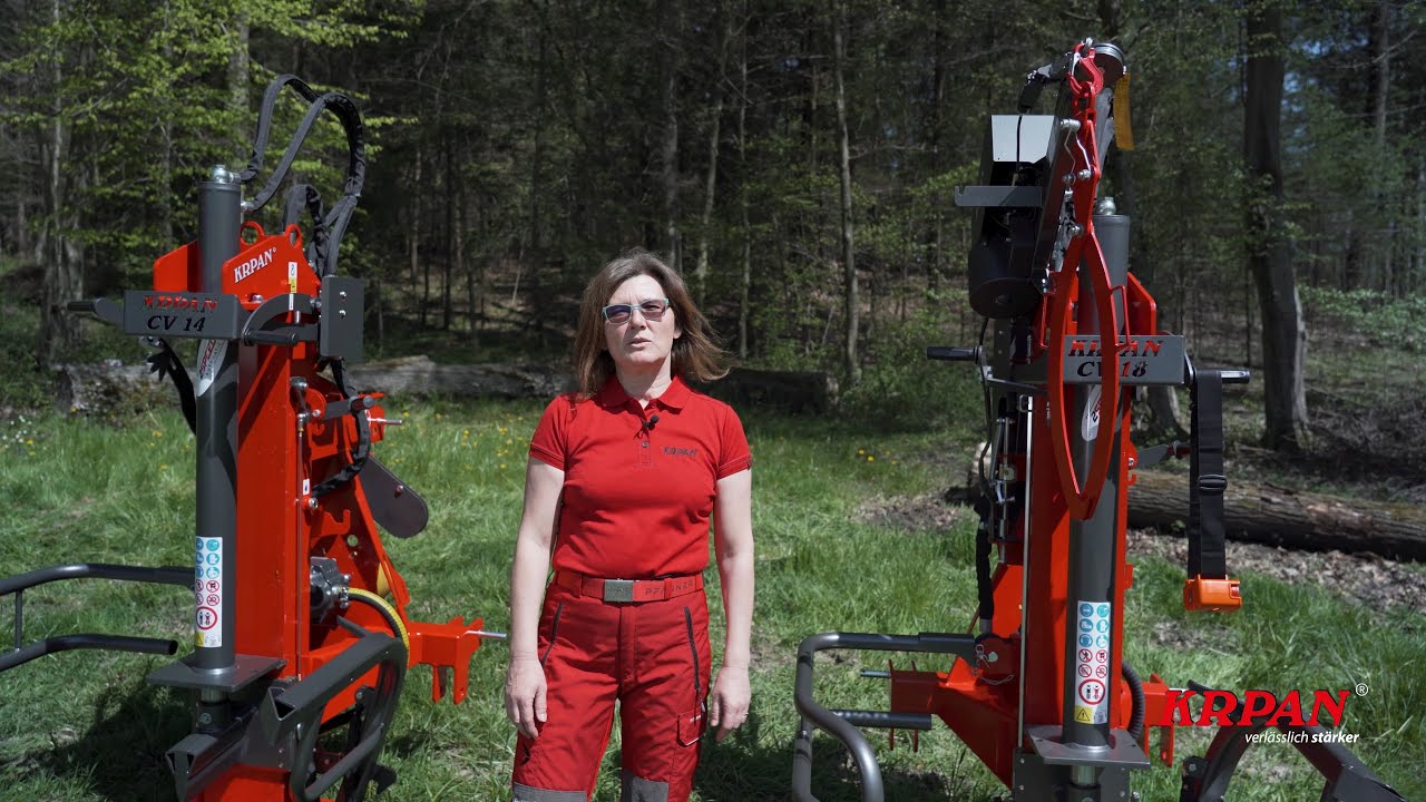Präsentation von vertikalen holzspaltern KRPAN CV 14-26 pro