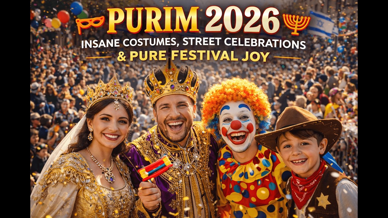 PURIM 2026 — INSANE COSTUMES, STREET CELEBRATIONS & PURE FESTIVAL JOY (4K HDR) 🎭🎉🔥