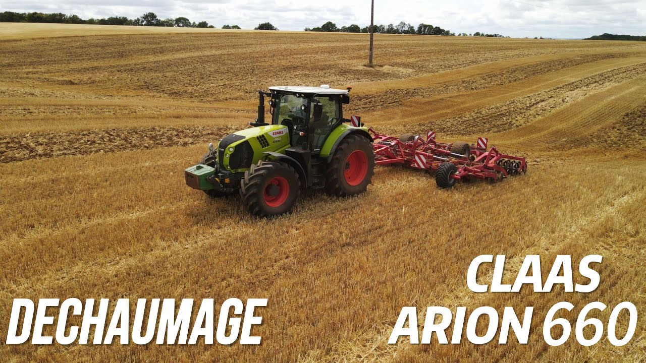 Dechaumage en Claas Arion 660