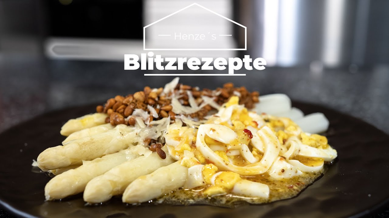 Lauwarmer Spargelsalat mit süß saurer Vinaigrette und Parmesan | ⚡ Henzes Blitzrezepte