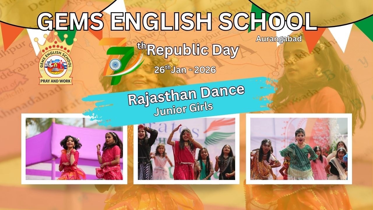 Rajasthani Dance - Junior Girls | 77th Republic Day | GES Aurangabad #gesbihar