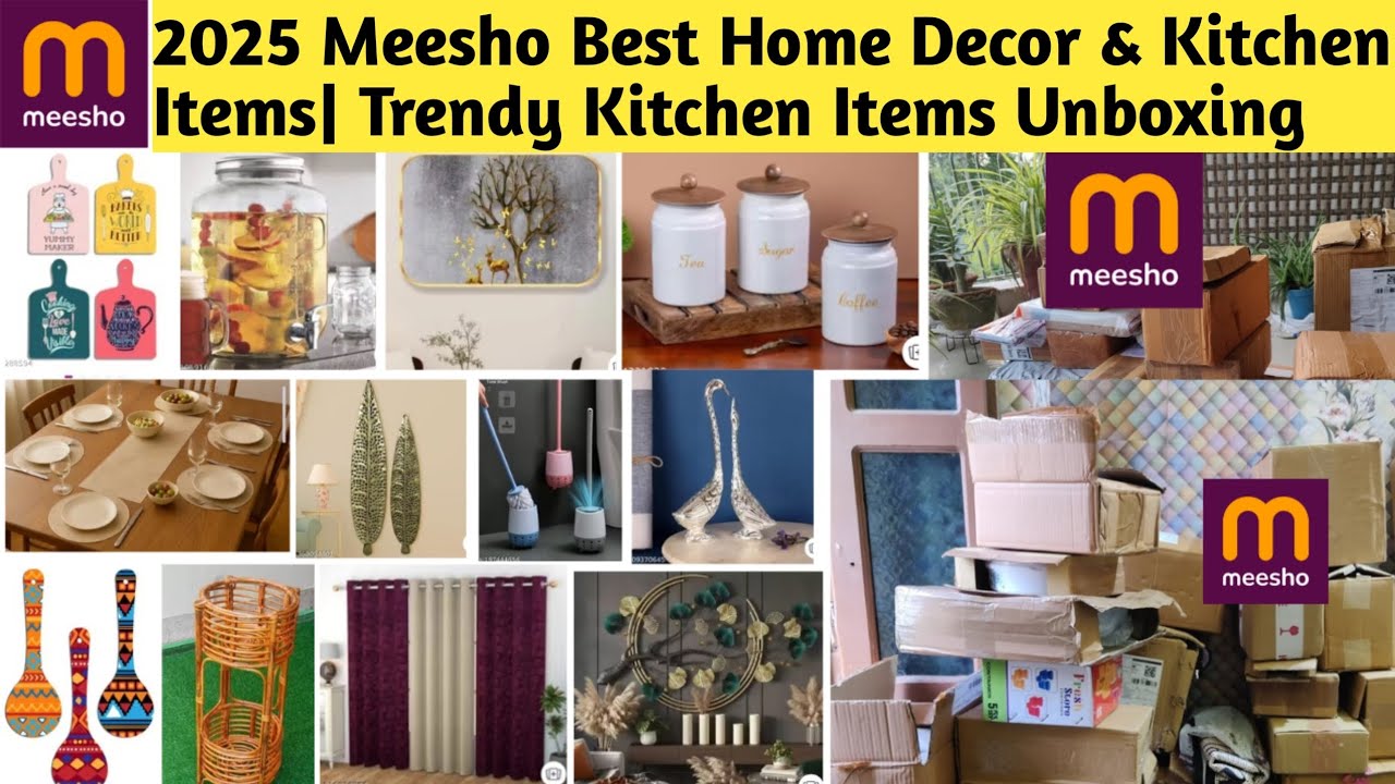 2025 Meesho Best Home Decor & Kitchen Items| Trendy Kitchen Items Unboxing #meesho #sale #kitchen 