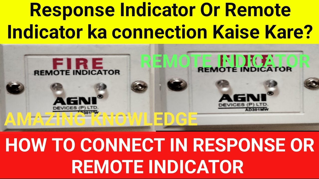 How to Connect in Response or Remote Indicator || रिस्पांस इंडिकेटर में कनेक्शन कैसे करें ||