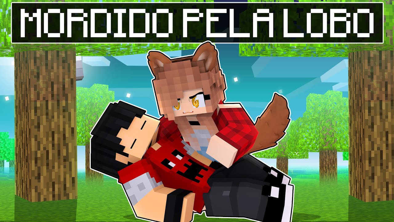 Fui MORDIDO pela GAROTA LOBO da ESCOLA no Minecraft