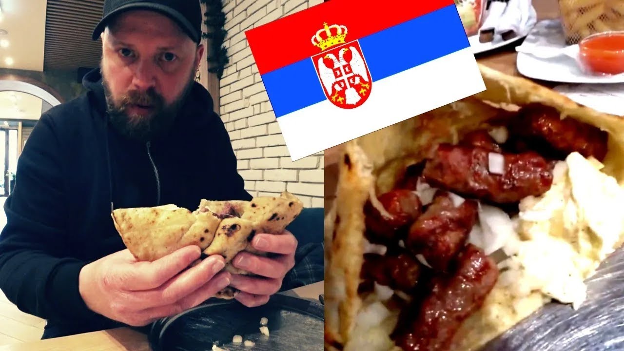Trying CEVAPI! Traditional SERBIAN Balkan Food In Belgrade Serbia!