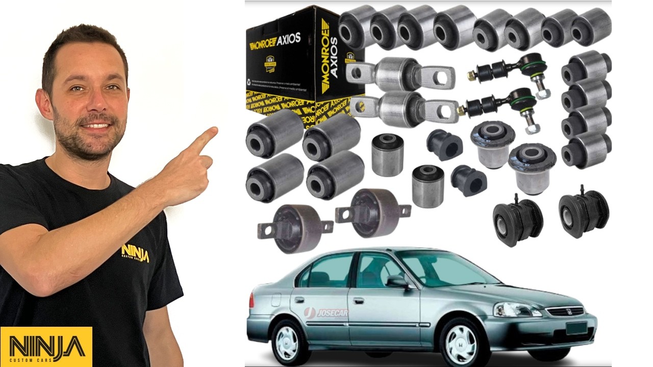 Quantas BUCHAS tem na Suspens&atilde;o do Honda Civic 1992 a 2000?