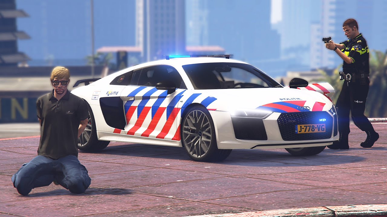 ALS POLITIE AGENT OP PAD MET DE AUDI R8! - Nederlandse Politie #82 (LSPDFR)