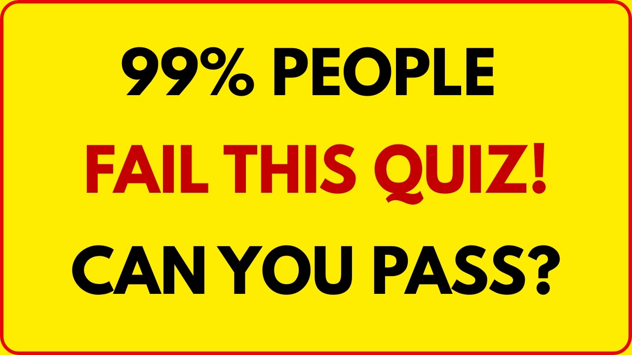 99% People Fail This Quiz! 😱 Can You Pass? | SharpMind Quiz