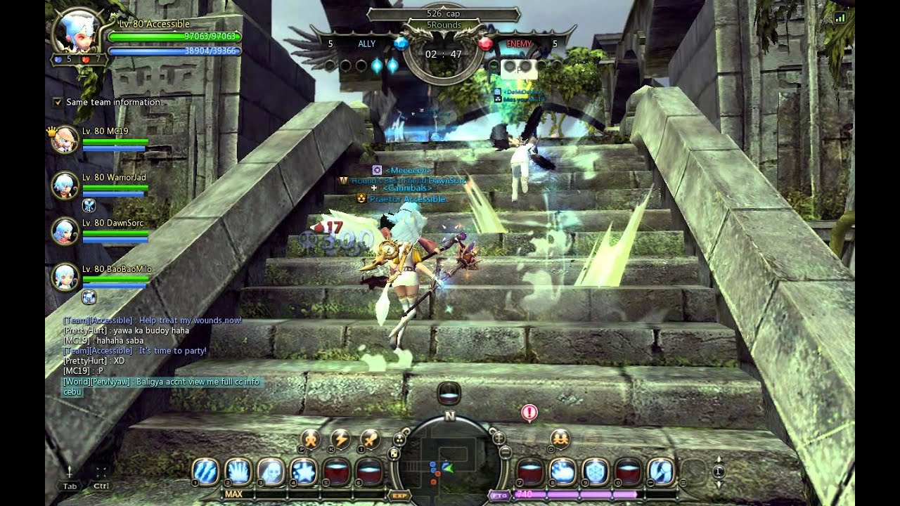 Dragon Nest Captain pvp 5v5 (Elestra) 23/08/15 part 1