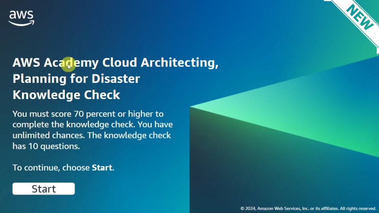 Module 16 Knowledge Check Answers || Planning For Disaster || AWS CLOUD ARCHITECTING | New & Updated