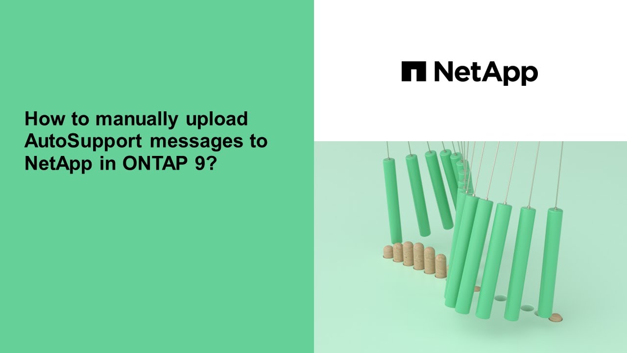 How to manually upload AutoSupport messages to NetApp in ONTAP 9