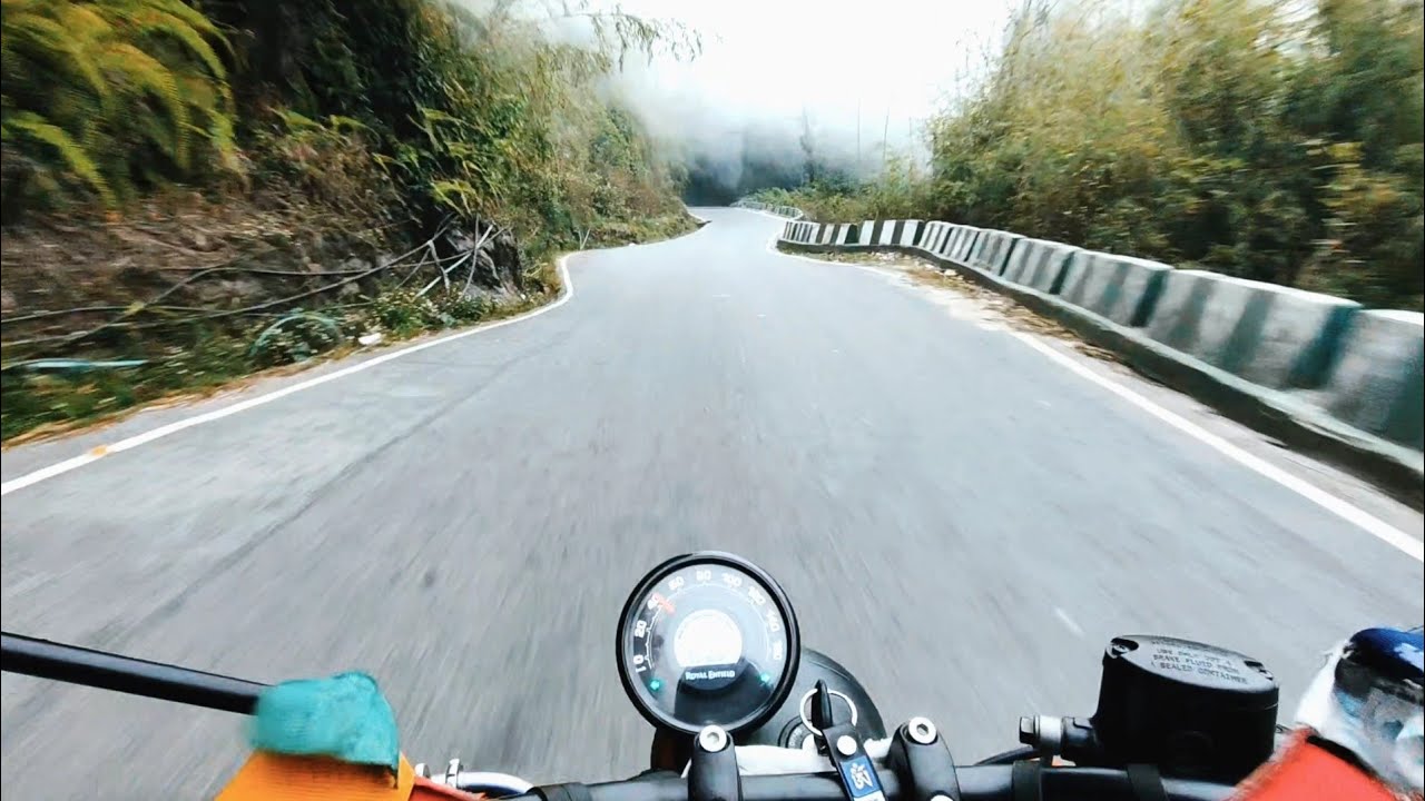 Royal Enfield Hunter 350 Ride — Misty Mountain Roads | Pure Sound, Stock Exhaust