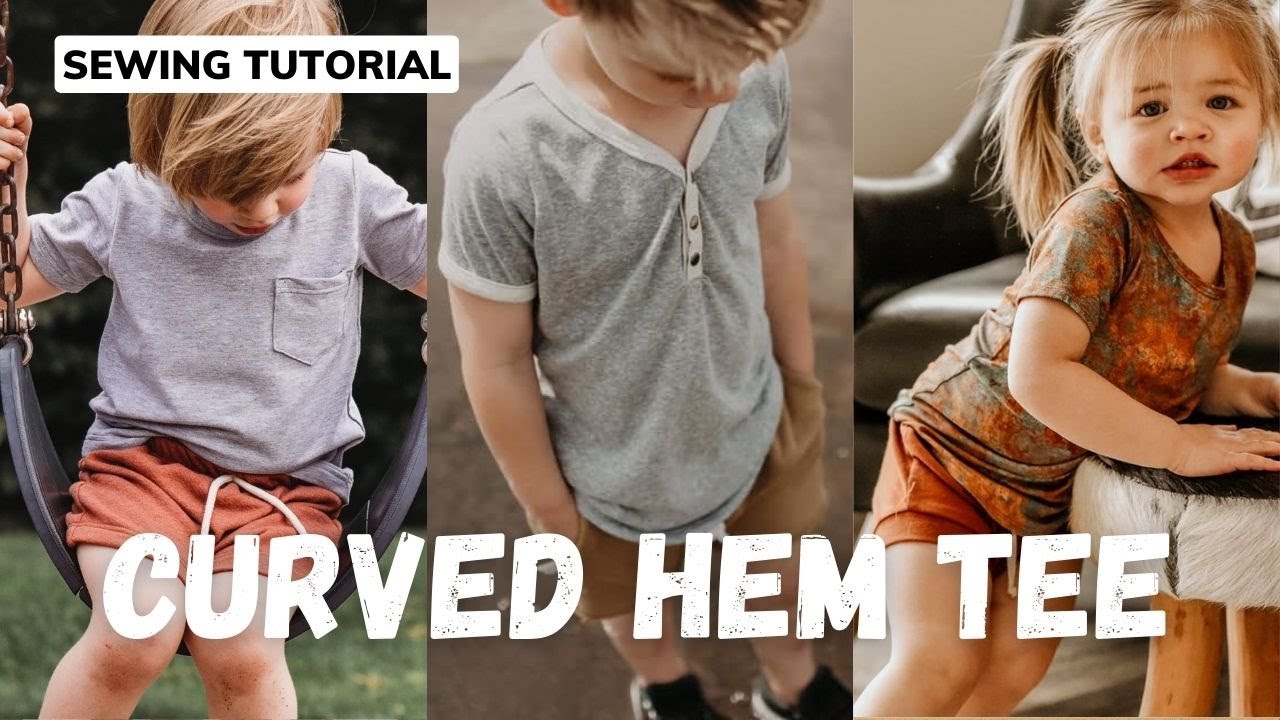 Lowland Kids Curved Hem Tee Sewing Tutorial