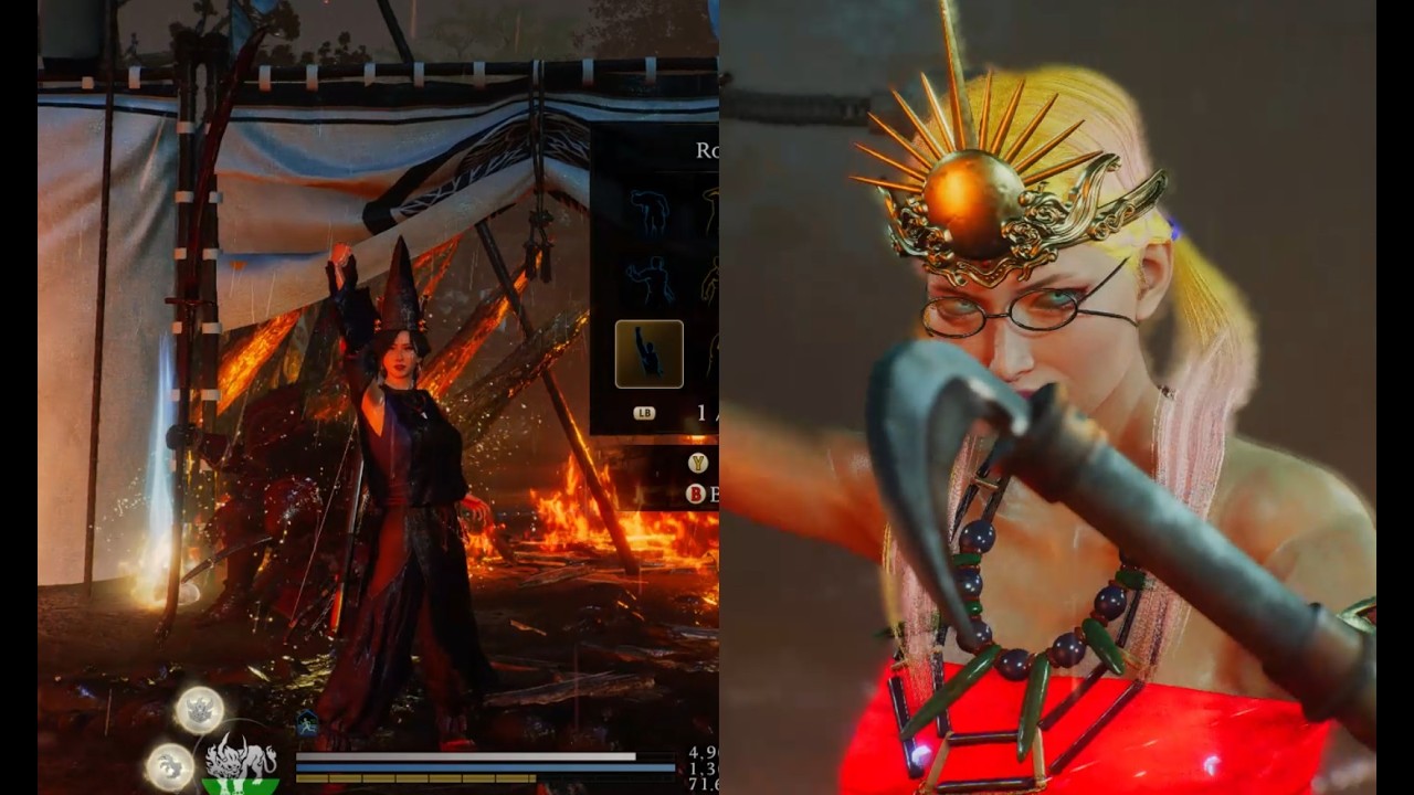 Nioh 3 Himiko and Fuku Vs Shogun's Journey Hitokoto Slope Axe and Tonfas NG+