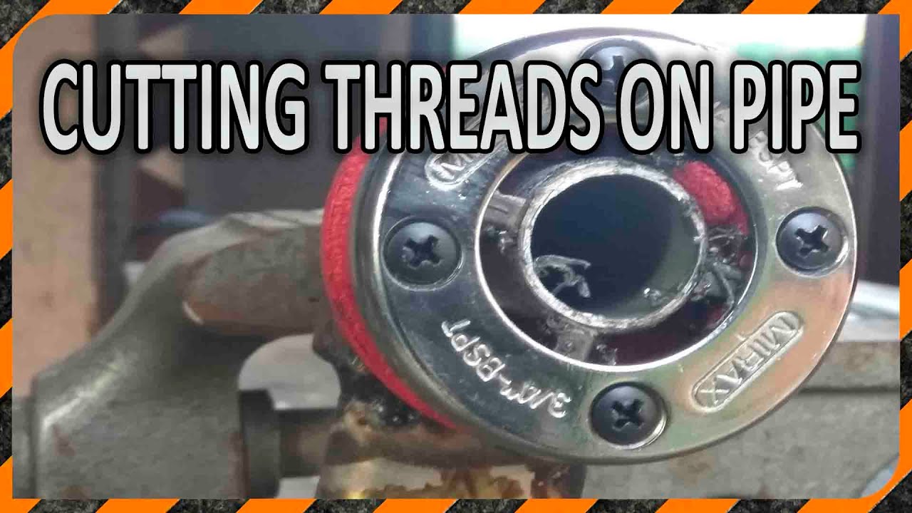 How to Cutting Threads on pipe using a pipe threading head - DIY