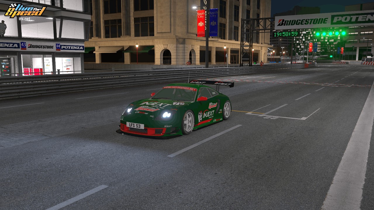 Live for Speed S3 0.8 Cars #15 - FZ50 GTR (FZR) on South City Chicane Route