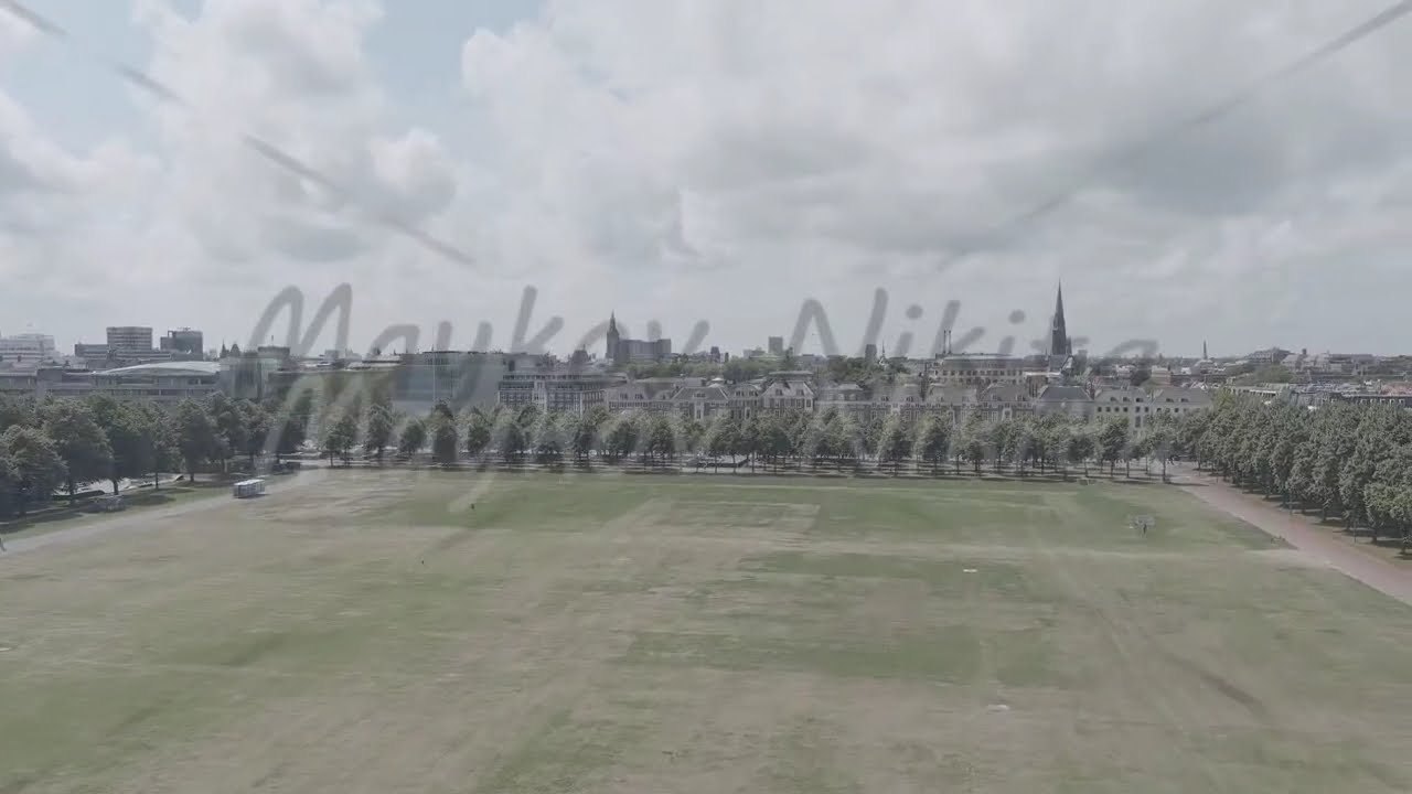 A-Log. The Hague, Netherlands. Malieveld is a large grass field in the center of The Hague with a...