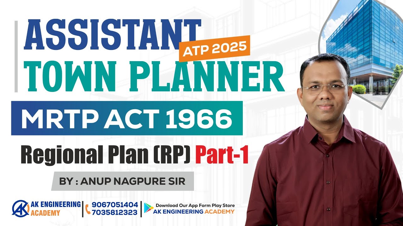 REGIONAL PLAN_MRTP ACT 1966_PART 1#education #motivation #upsc #currentaffairs #atp #mpsc #reels
