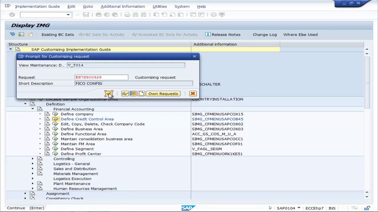 SAP FICO: Defining and Assigning Credit Control Area