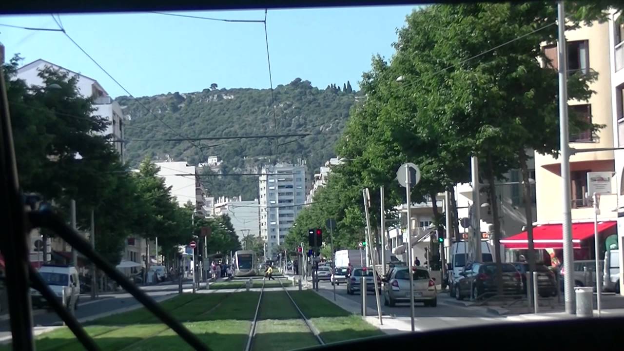 TRAM Nice trajet de Garibaldi à Hôpital Pasteur