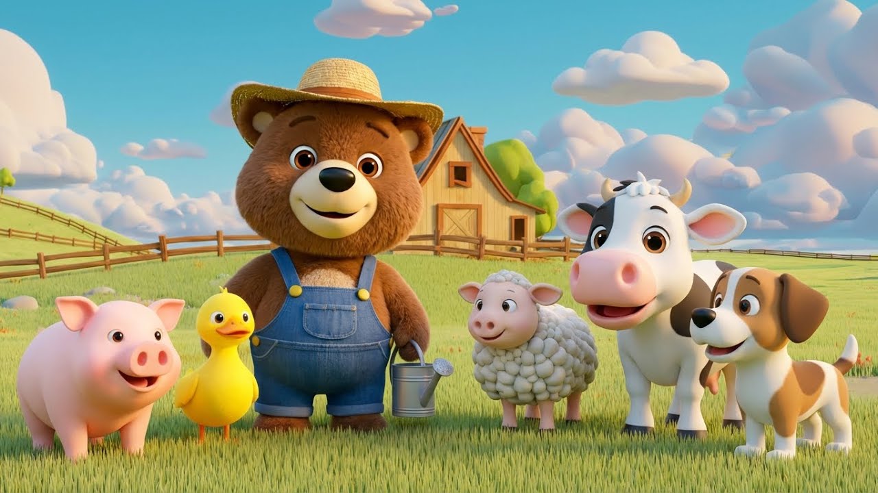 Old MacDonald Had a Farm | Sing Along Kids Song 🐮🐷🐔