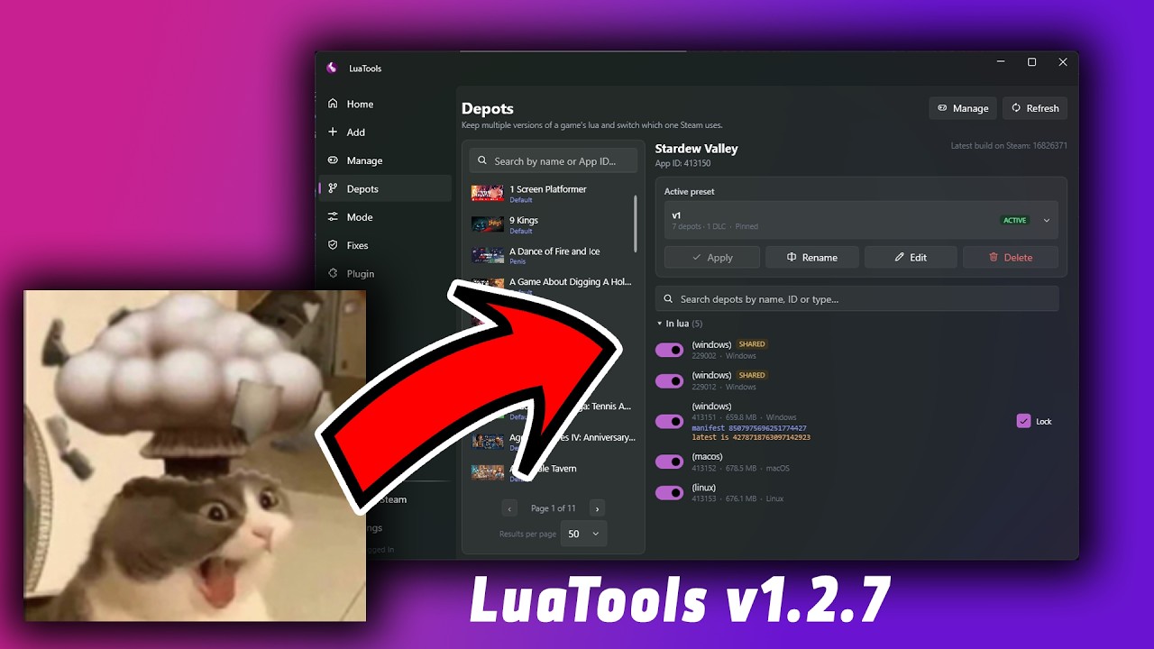 *NEW* LUATOOLS UPDATE is DIABOLICAL (DOWNGRADE GAMES)