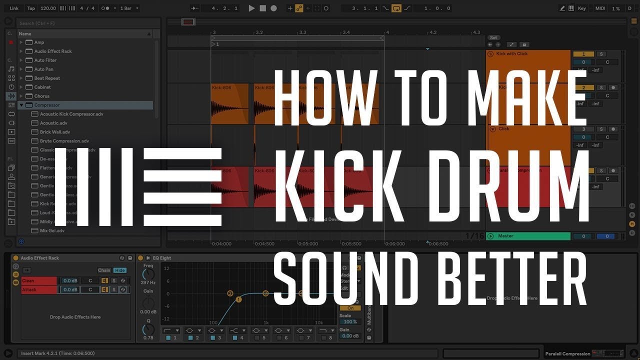 How to Make Kick Drum Sound Better Ableton Tutorial