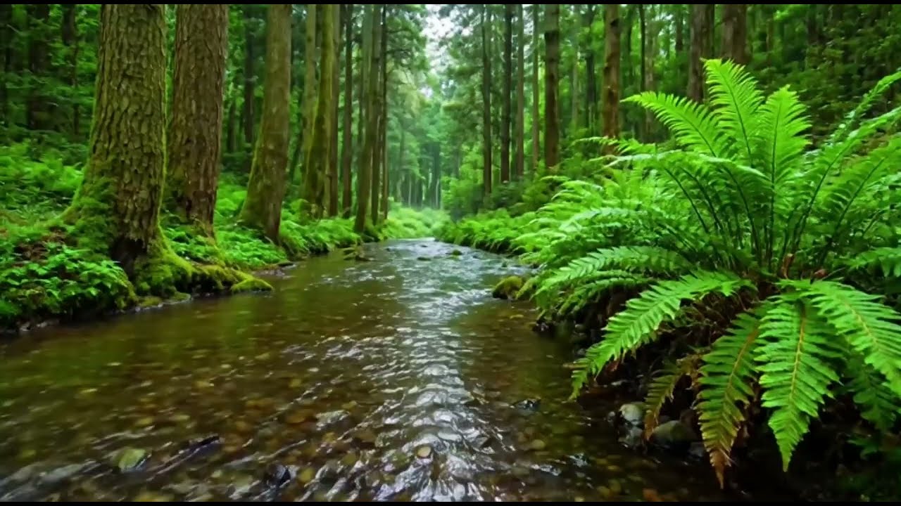 River Flow & Forest Birds Chirping | Gentle Nature Sounds ASMR for Sleep & Meditation | 3 Hours
