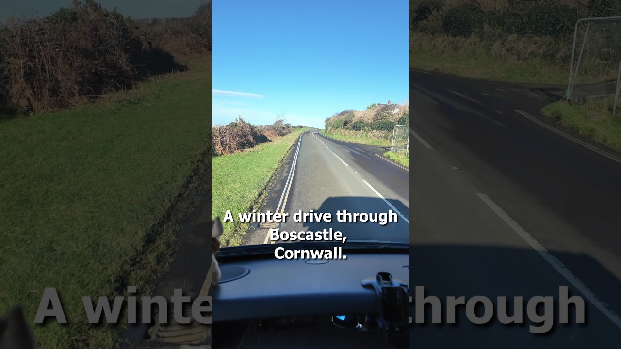 A winter drive through Boscastle
