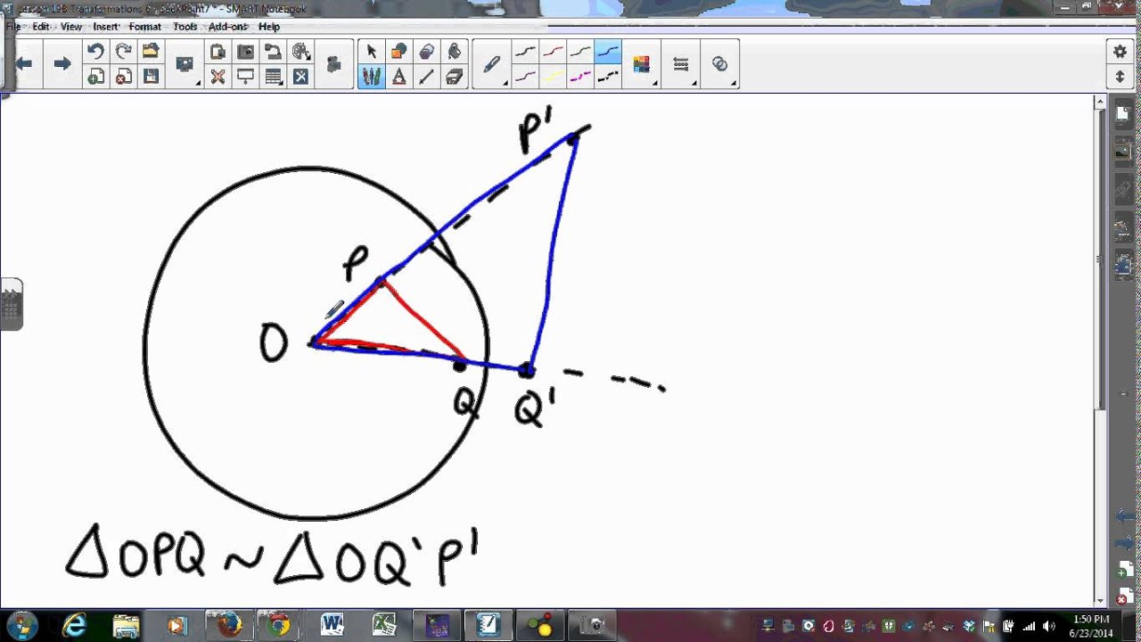 MATH335 SUNY Geneseo Преобразования 6 - Евклидовы инверсии в окружностях