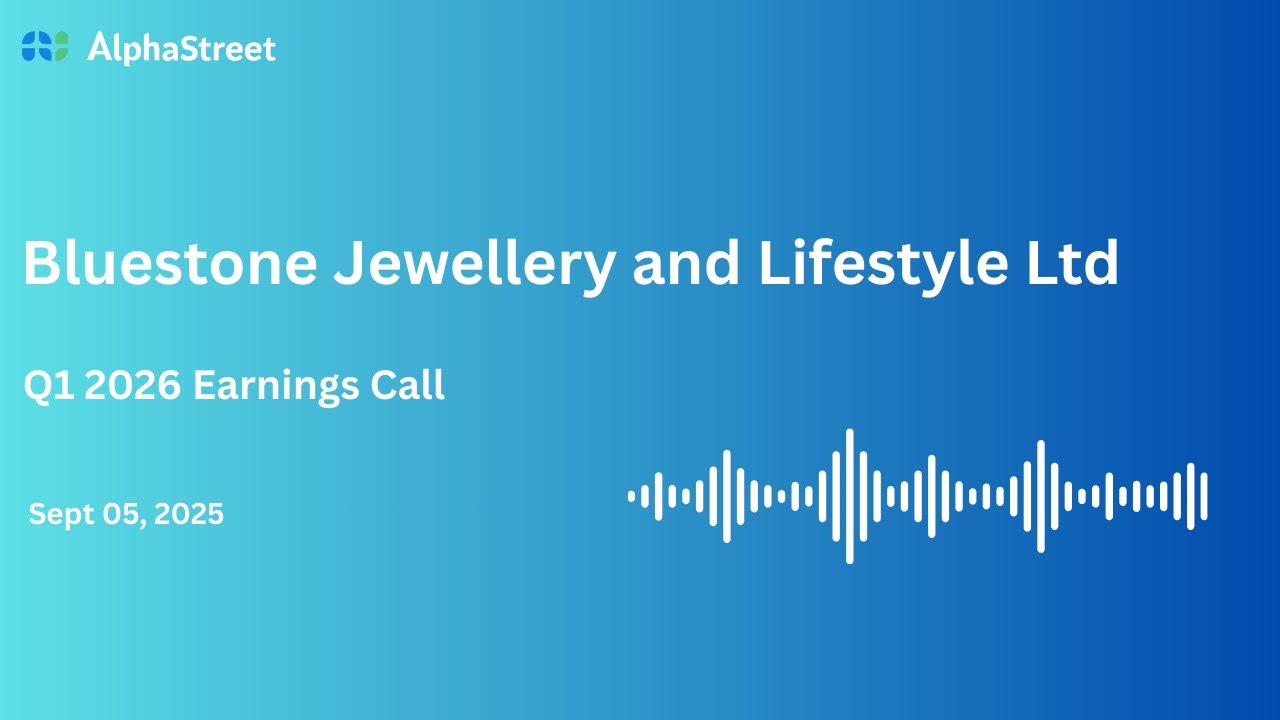 Bluestone Jewellery and Lifestyle Ltd Q1 FY2025-26 Earnings Conference Call