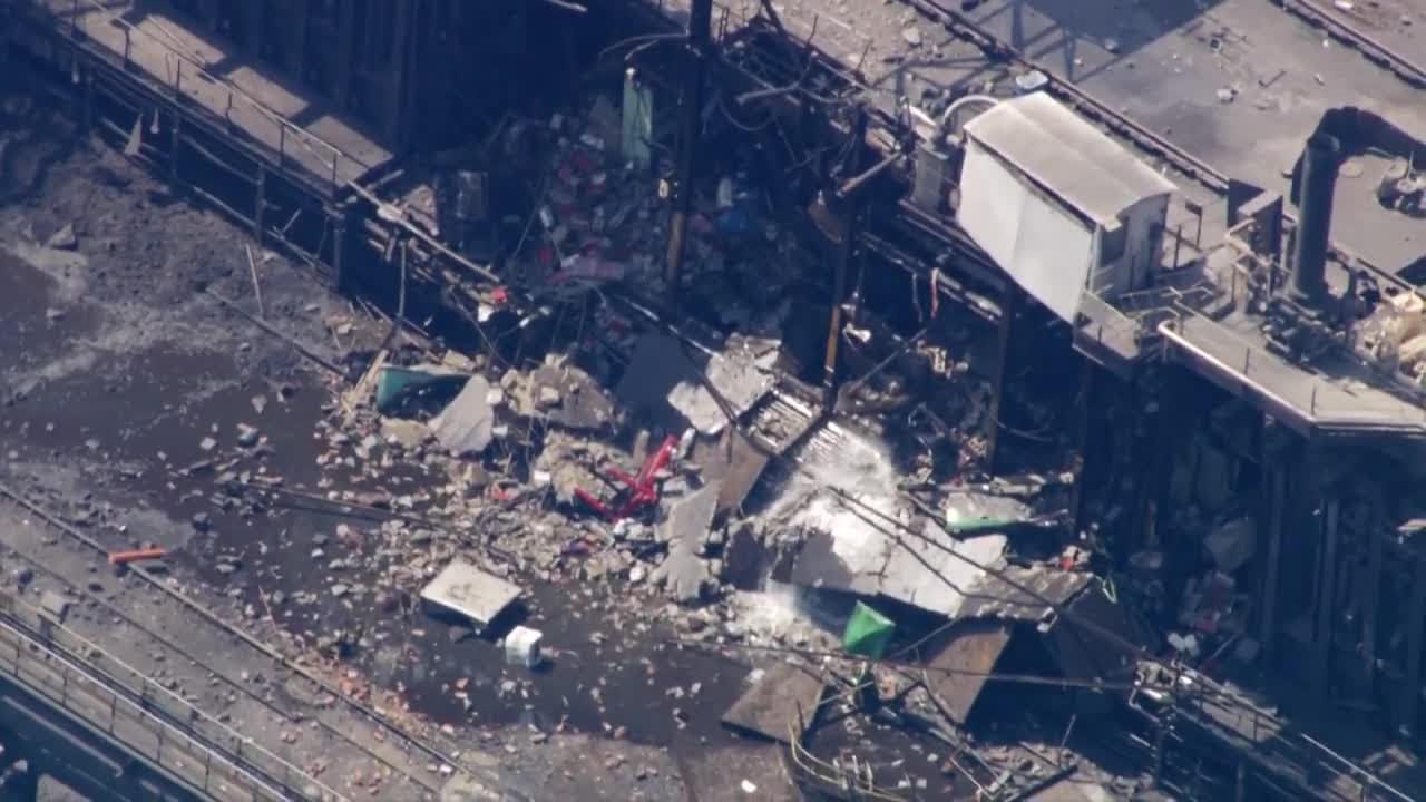 AERIALS: Explosion at US Steel Clairton Coke Works plant