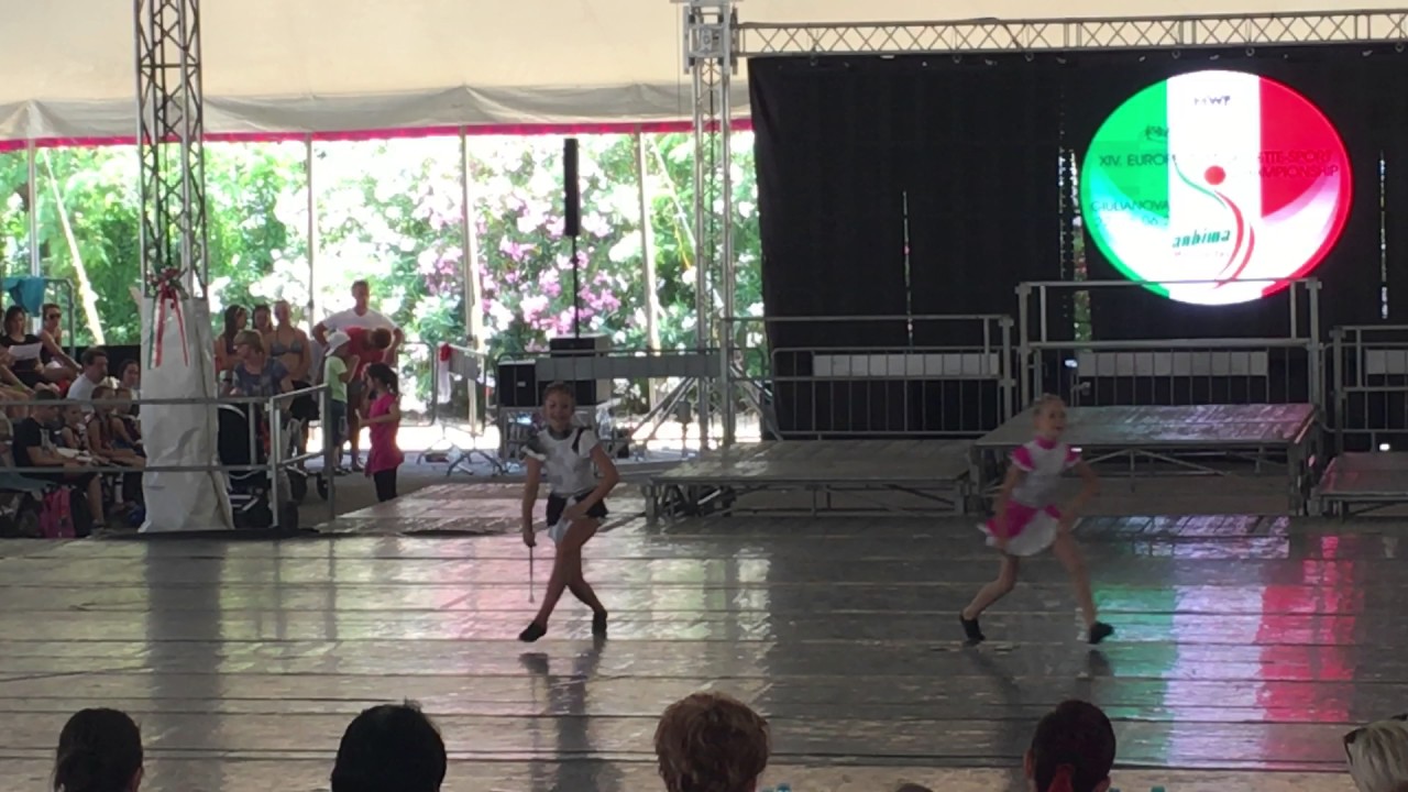 TOM Krokodýl Ostrava - Verča a Adélka  - duo baton kadetky 2017
