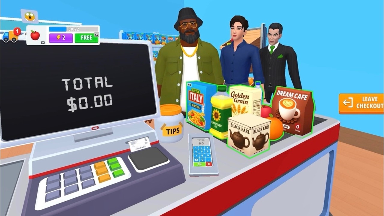 Playing Supermarket Simulator Mobile || Cozy Gameplay