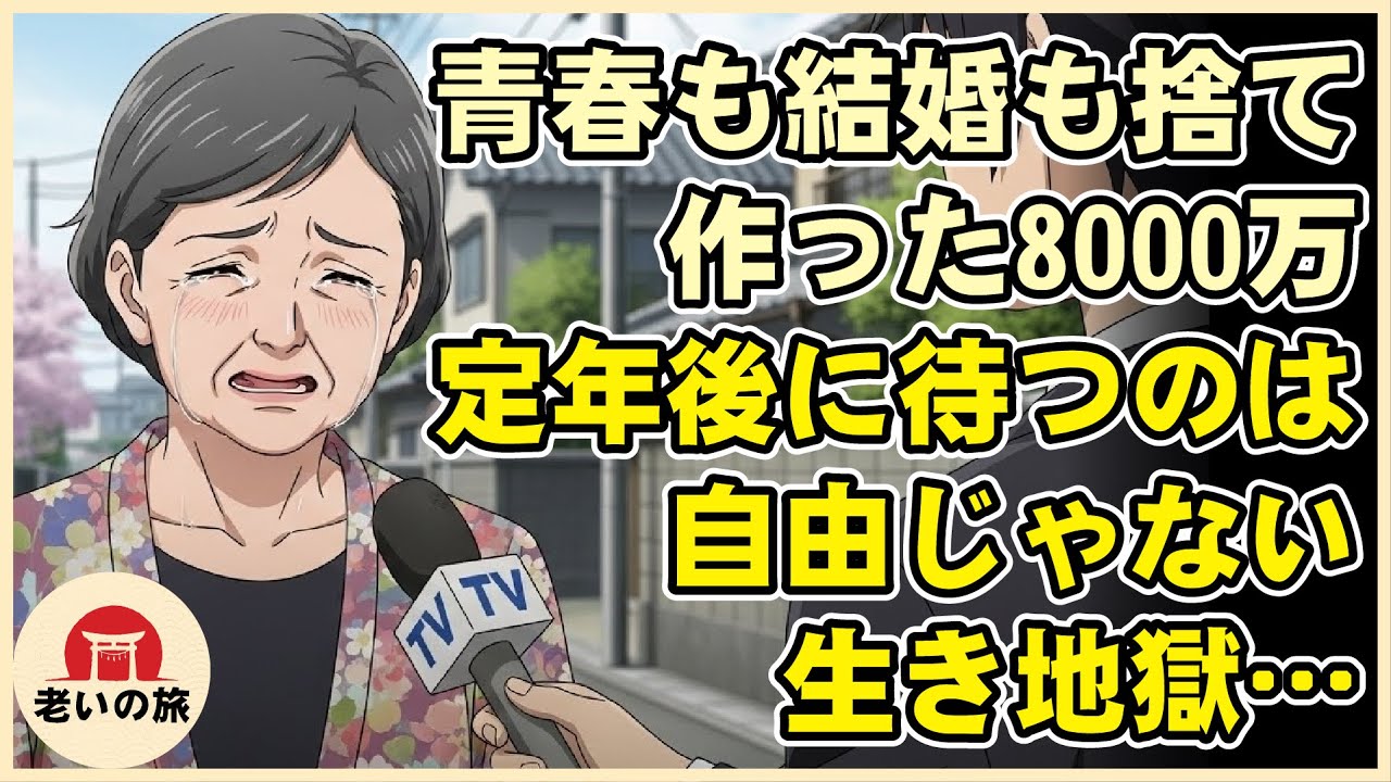 【漫画】青春も結婚も捨てて作った8000万円…定年後に待っていたのは「自由」ではなく「誰にも必要とされない」生き地獄【シニアライフ】【60代以上の方へ】