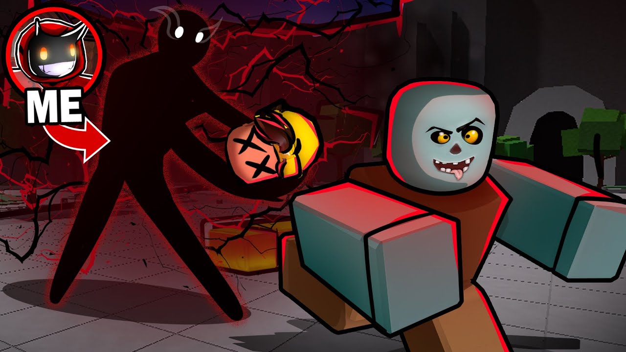 I TROLLED PLAYERS As THE BLACK FIGURE In ROBLOX The Strongest Battlegrounds...